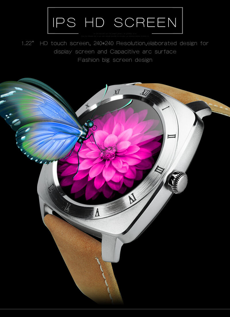 Makibes Wear HR MTK2502C Heart Rate Monitor Smart Watch Bluetooth 4.0 Gesture Control Siri Function For Android iOS - Black