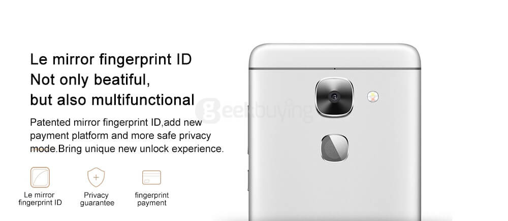 LeTV LeEco Le 2 X620 5.5inch FHD 4G LTE Android 6.0 Helio X20 Smartphone MTK6797 Deca Core 3GB RAM 32GB ROM 16.0MP Touch ID Type C Fast Charge - Force Gold