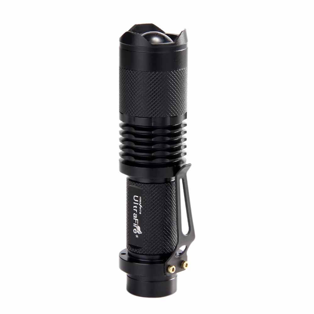 UItraFire SK98 XML-T6 Flashlight 200 Lumens with Strong Optical Zoom  - Black