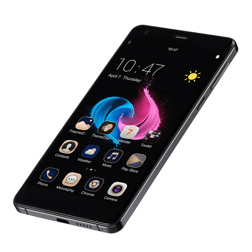 [Package B]UHANS S1 5.0 Inch 2.5D HD 4G LTE Freeme 6.1OS Android 6.0 3GB 32GB Smartphone(Black) + Leather Case(Black) +Soft Case + Screen Protector