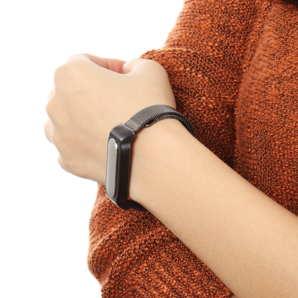 Replacement Milan Metal Strap Wrist Belt for Xiaomi MiBand / 1S Smart Bracelets - Black