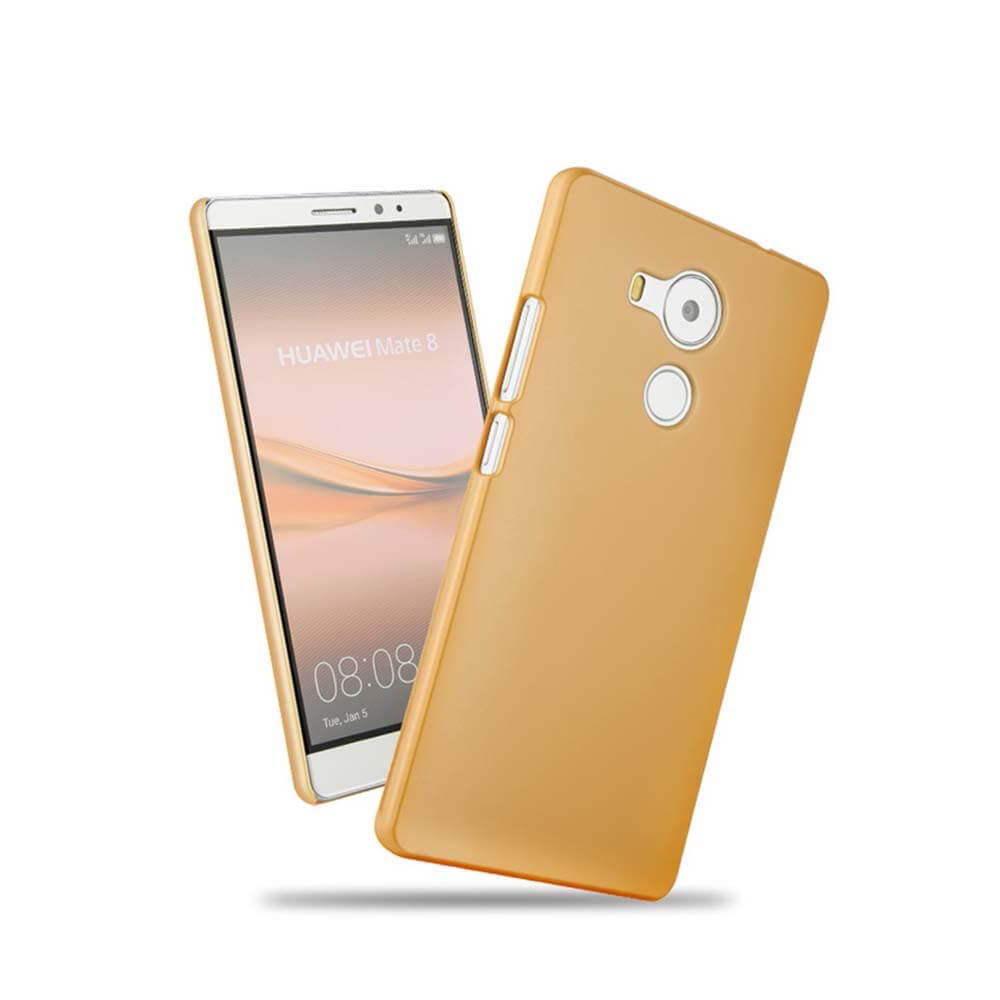 Back Case For HUAWEI Mate 8 Ultra-thin Silky Smooth Protective Phone Cover Shockproof Back Shell - Golden