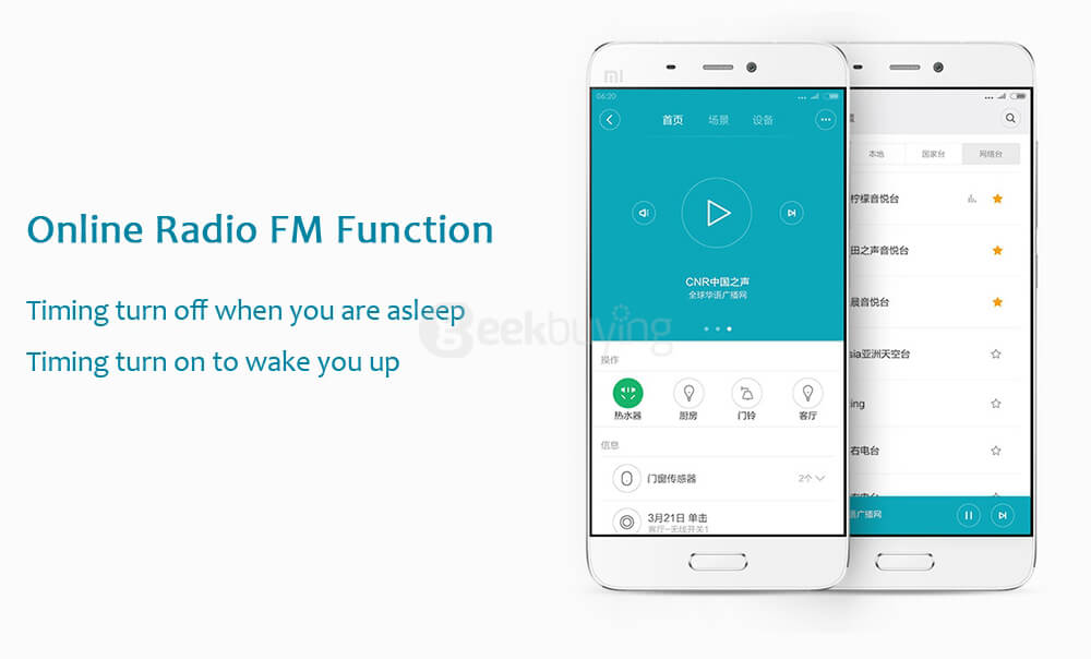 Original Xiaomi Mi Smart WiFi Remote Control Multi-functional Gateway Upgraded Version +Temperature and Humidity Sensor- White