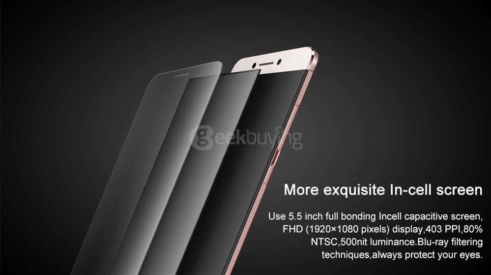 LeTV LeEco Le 2 X620 5.5inch FHD 4G LTE Android 6.0 Helio X20 Smartphone MTK6797 Deca Core 3GB RAM 32GB ROM 16.0MP Touch ID Type C Fast Charge - Force Gold