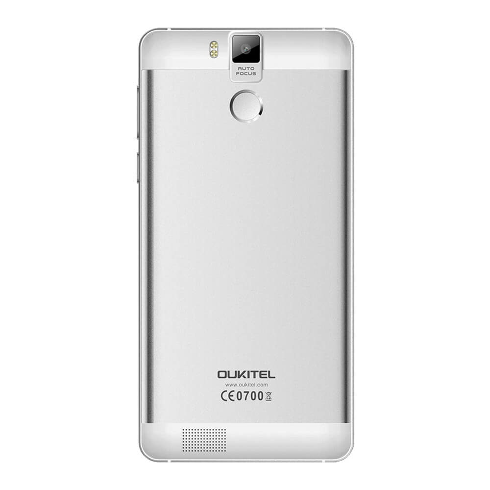 [HK Stock]OUKITEL K6000 Pro 5.5inch LTPS 2.5D FHD 4G 6000mAh Android 6.0 Smartphone 64-Bit MTK6753 Octa Core 3GB 32GB 16.0MP Touch ID Flash Charge OTG - White