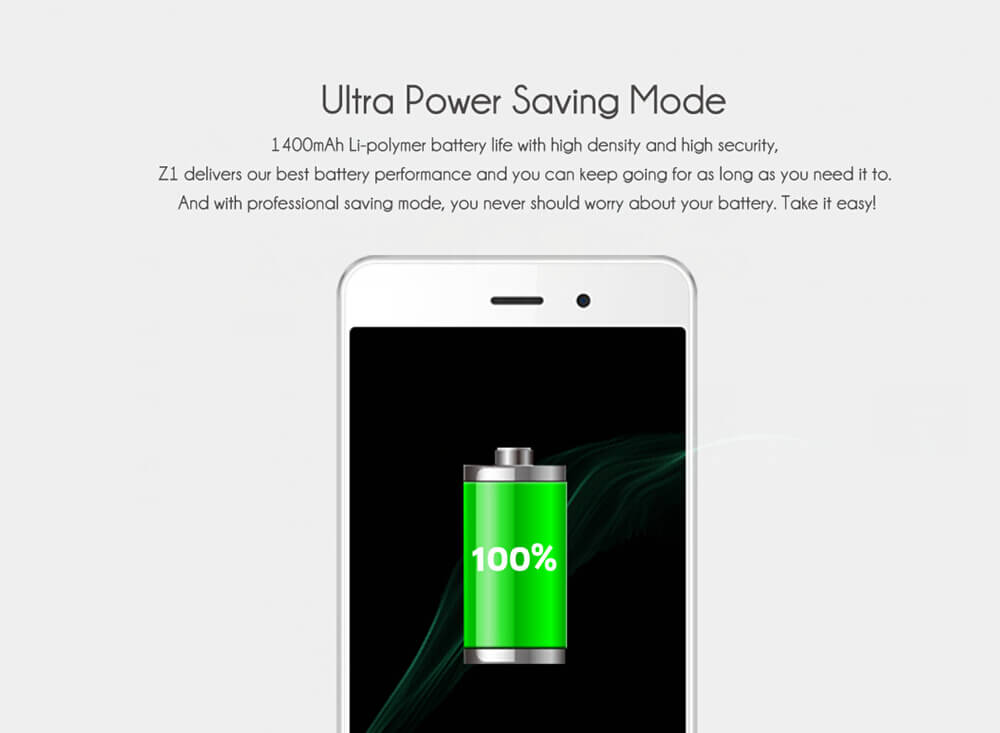 [HK Stock]LEAGOO Z1 4.0 Inch Android 5.1 3G Smartphone MT6580M Quad Core 1.3GHz 512MB RAM 4GB ROM 2.0MP+3.0MP Camera - Gray