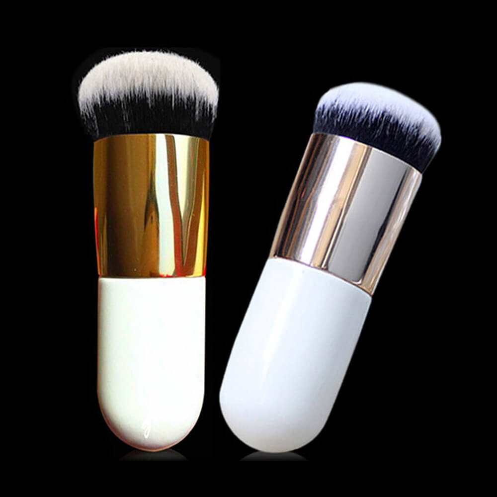 Professional Makeup Brushes Foundation Brush BB Cream Make Up Tool - Silver