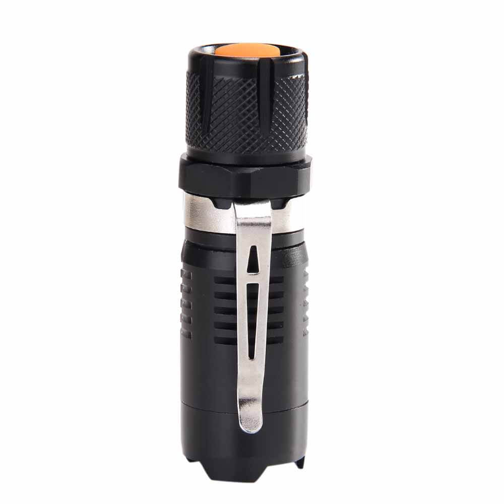 SK58 Mini LED Flashlight Waterproof Flashlight for Outdoor Night Ride - Black