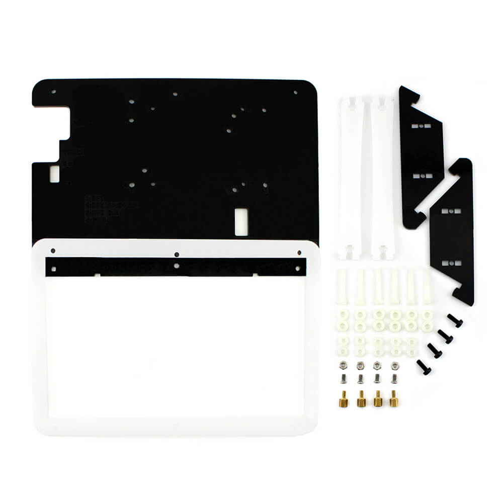 Raspberry Pi 3 Model B + 7inch HDMI LCD (C) + Bicolor Case + 8GB Micro SD Card + Power Adapter