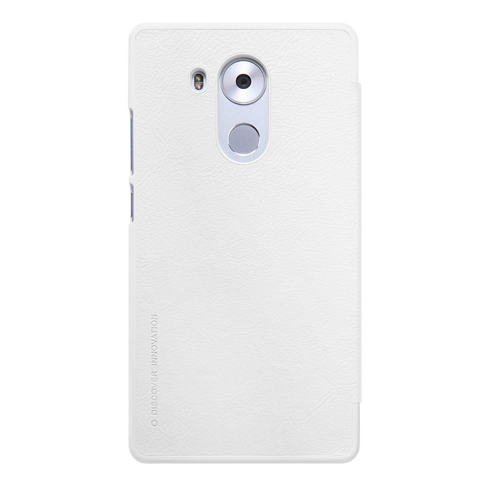 NILLKIN Leather Case For HUAWEI Ascend Mate 8 Protective Flip Cover Phone Shell Smart Sleep With Window - White