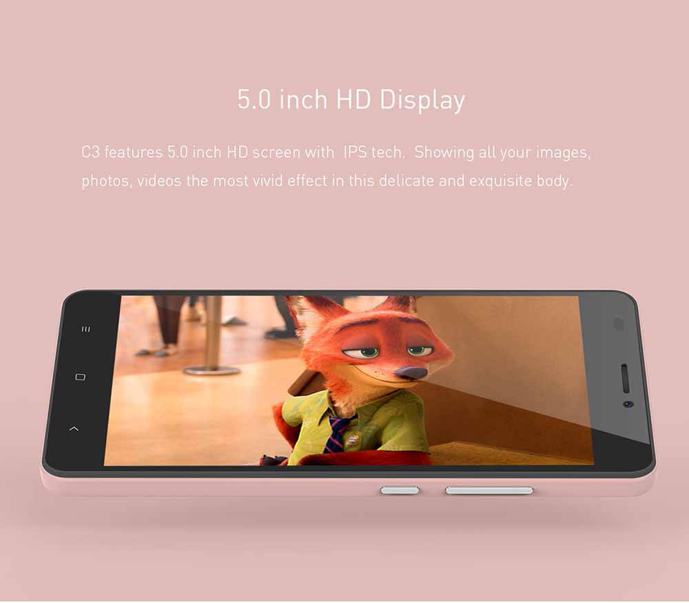 [HK Stock]OUKITEL C3 5.0 Inch HD Screen Android 6.0 MT6580A 3G Smartphone 1GB RAM 8GB ROM Quad Core 1.3GHz 8.0MP Camera WIFI GPS - White
