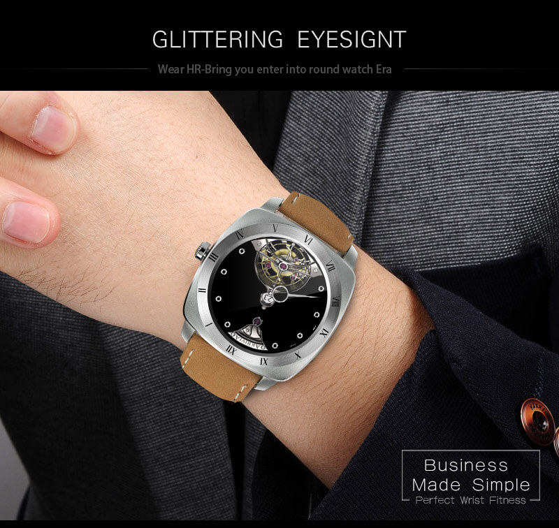 Makibes Wear HR MTK2502C Heart Rate Monitor Smart Watch Bluetooth 4.0 Gesture Control Siri Function For Android iOS - Black