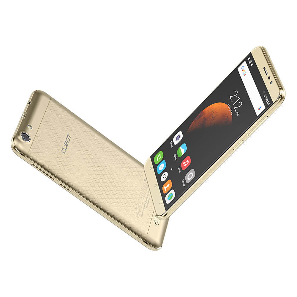 [HK Stock]CUBOT DINOSAUR Smartphone 5.5inch IPS HD 4G FDD-LTE Android 6.0 3GB 16GB MTK6735A Quad Core 4150mAh Battery Utra-thin OTG Hoknot - Gold