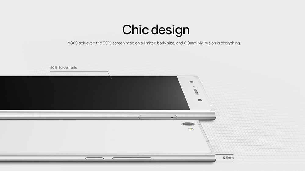 [HK Stock]DOOGEE Y300 5.0inch IPS HD 4G LTE Android 6.0 Smartphone 64-Bit MTK6735 Quad Core 2GB RAM  64GB Storage 13.0MP 5.0MP OTG - Silver