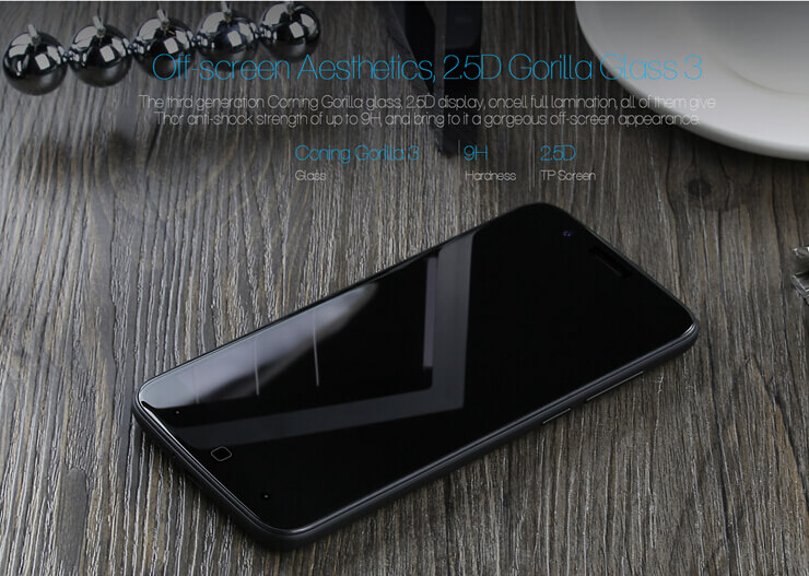 [HK Stock]Vernee Thor 4G LTE 5.0inch HD Android 6.0 3GB 16GB Smartphone 64bit MTK6753 Octa Core 1.3GHz 5.0MP 13.0MP Touch ID OTG Fast Charge - Gray