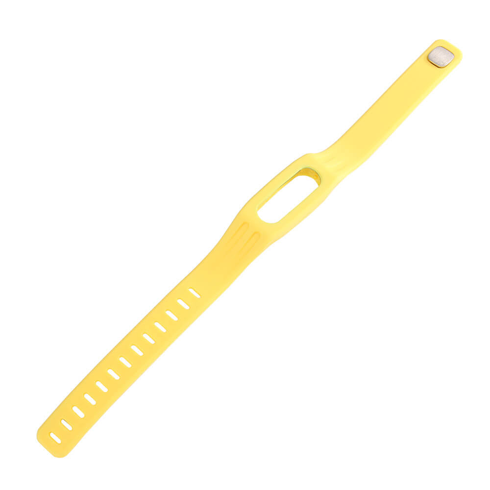 New Replaceable TPE Strap for Xiaomi Miband / 1S Mi Bracelets - Yellow
