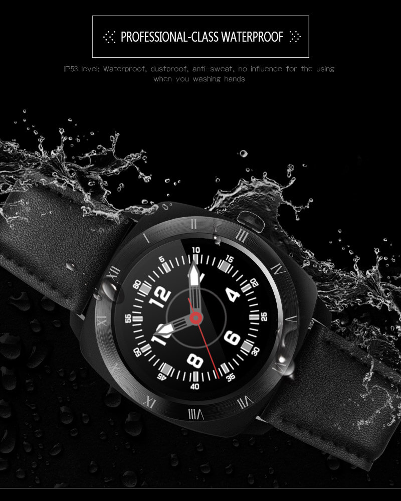 Makibes Wear HR MTK2502C Heart Rate Monitor Smart Watch Bluetooth 4.0 Gesture Control Siri Function For Android iOS - Black