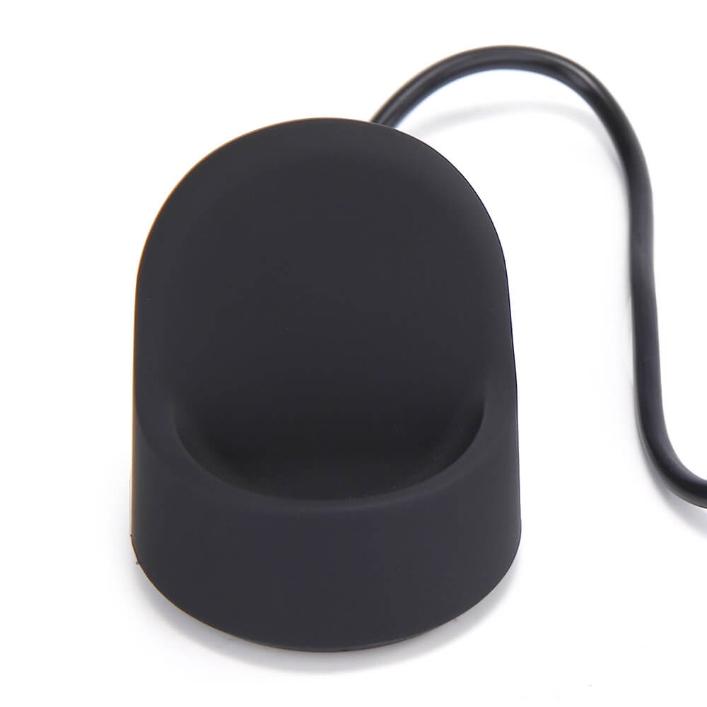Portable Wireless Cradle Charger With USB Cable For Motorola Moto360 / 2nd Gen Smartwatch - Black