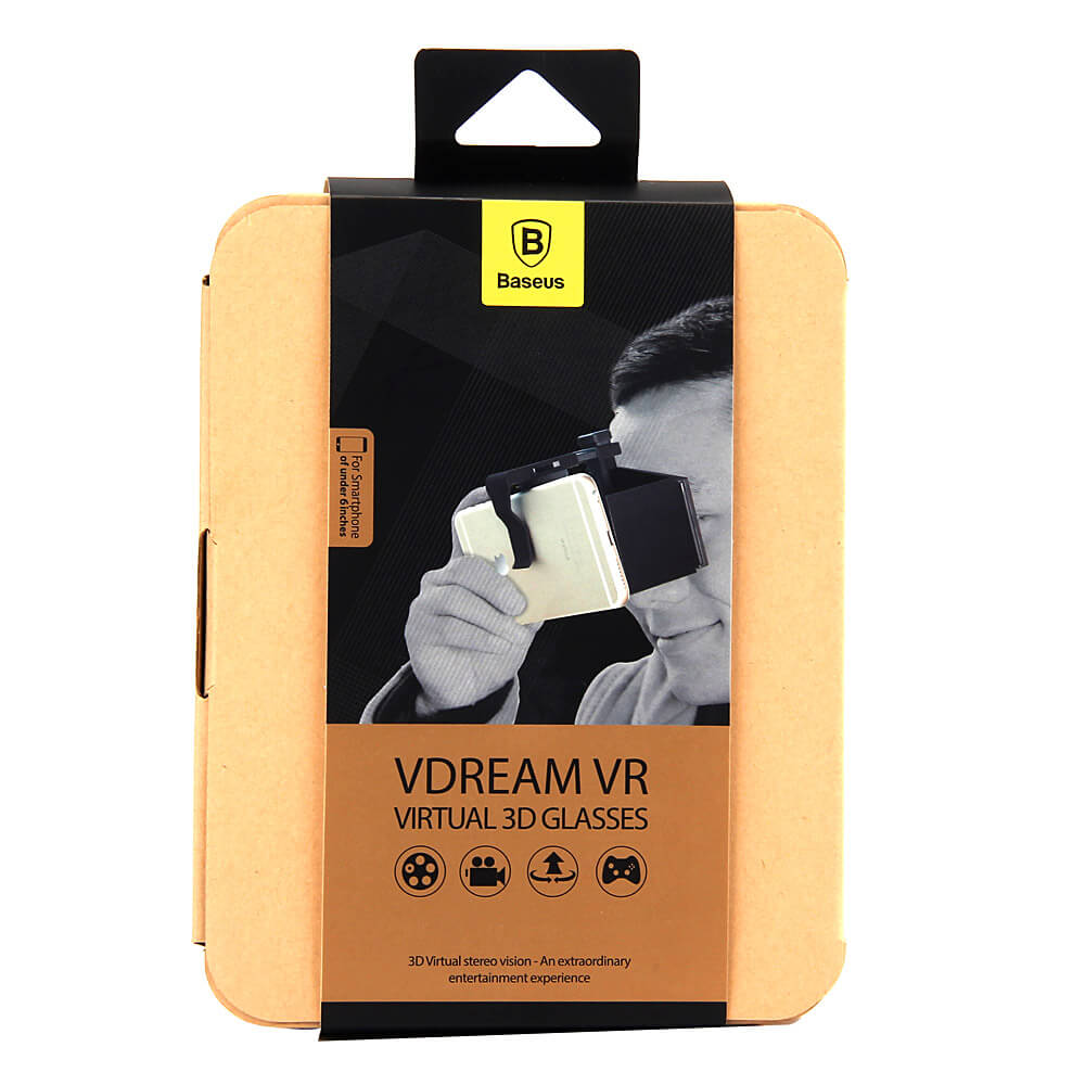 Baseus B1 Portable Foldable Ultralight FOV90 Immersive 3D VR Virtual Reality Goggles for 4-6 Inch Smartphone