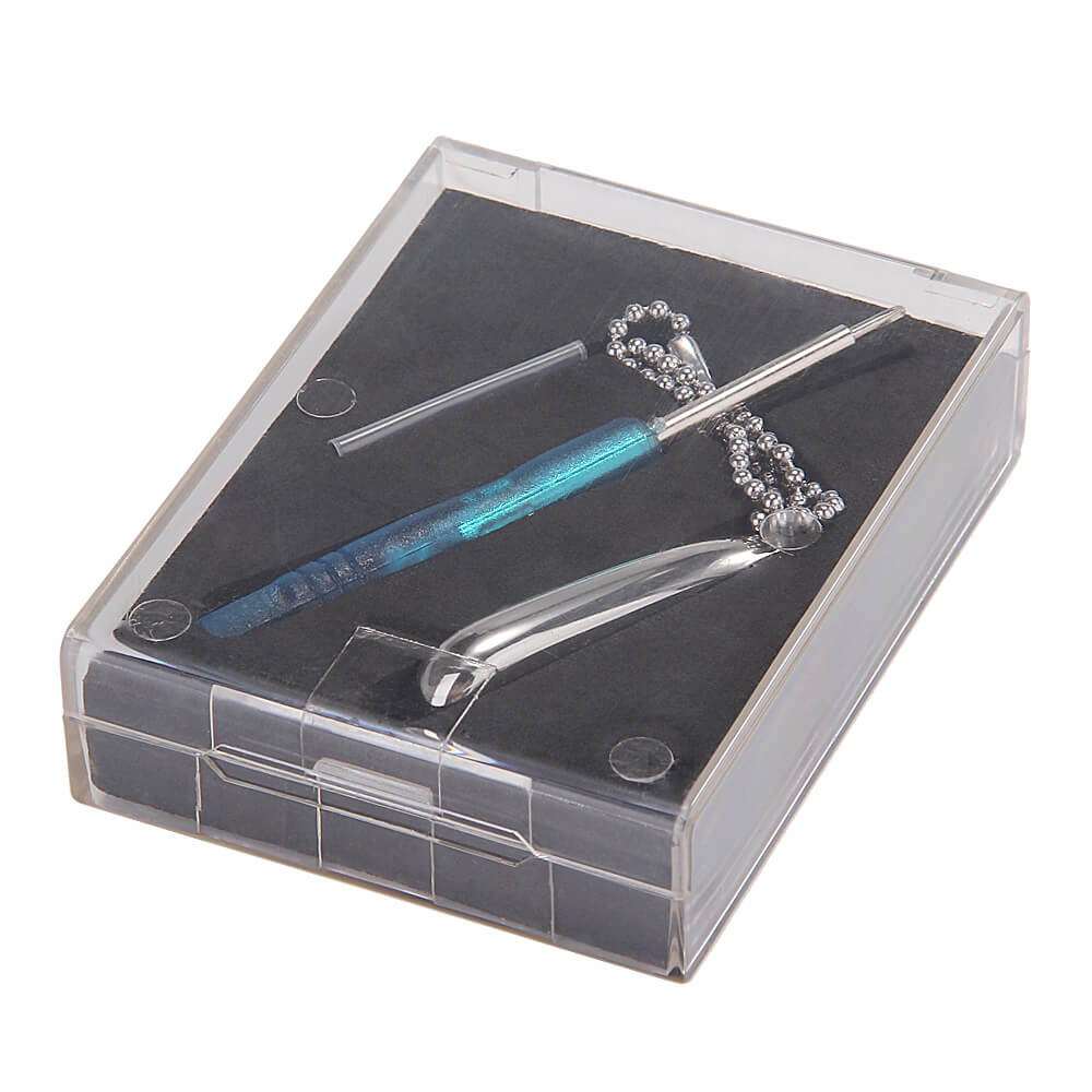 New Water Drop-shaped Metal Necklace Pendant Case for Xiaomi Miband / 1S Smart Bracelets - Silver