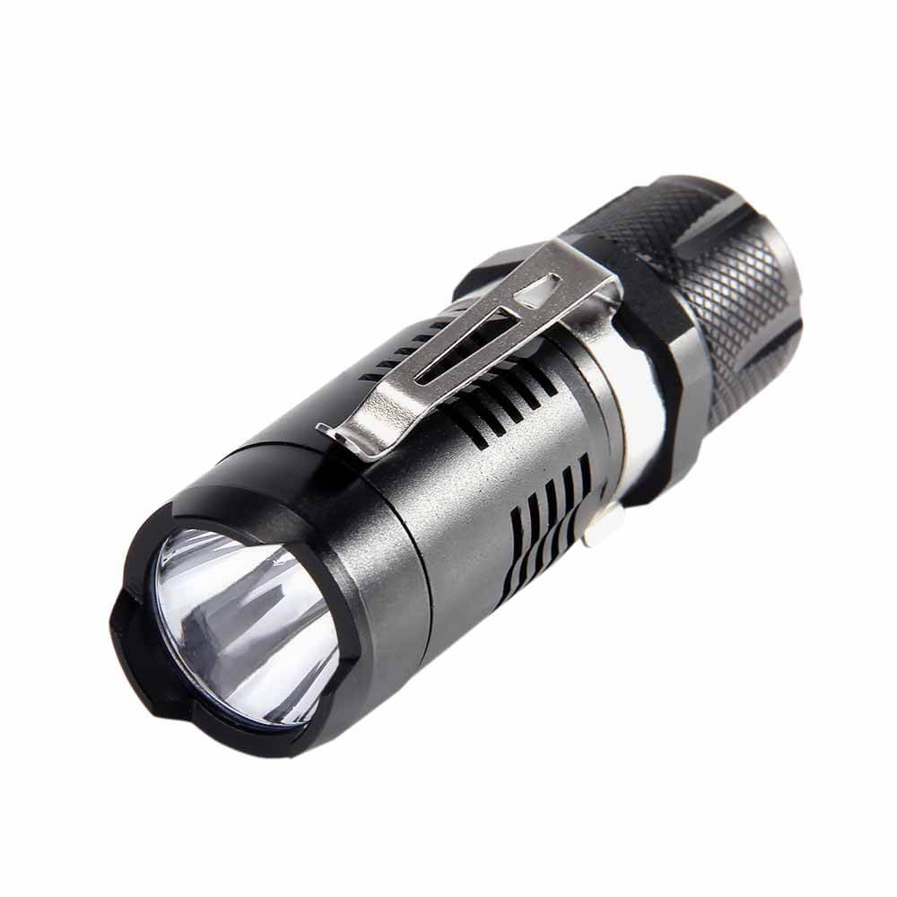 SK58 Mini LED Flashlight Waterproof Flashlight for Outdoor Night Ride - Black
