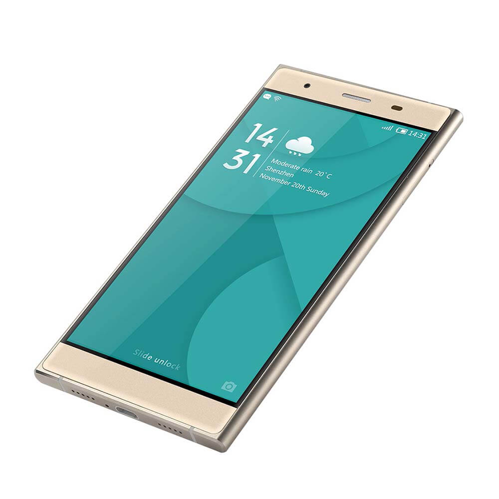 [HK Stock]DOOGEE Y300 5.0inch IPS HD 4G LTE Android 6.0 Smartphone 64-Bit MTK6735 Quad Core 2GB RAM 64GB Storage 13.0MP 5.0MP OTG - Gold