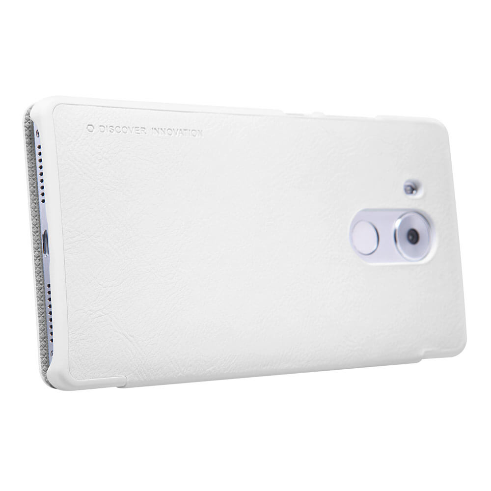 NILLKIN Leather Case For HUAWEI Ascend Mate 8 Protective Flip Cover Phone Shell Smart Sleep With Window - White