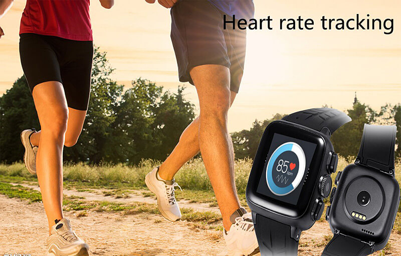 UWatch UC08 Android 4.4 3G WiFi GPS Smart Watch Phone MTK6572A Heart Rate Monitor 512MB 4GB SIM Card 3.0MP Camera 600mAh Battery IP67 Waterproof - Black