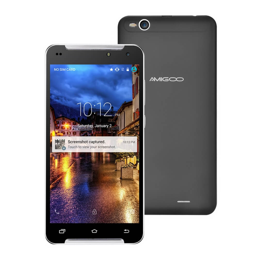 AMIGOO R300 5.5inch QHD Screen MT6580 Quad Core 3G Smartphone Android 5.1 1GB RAM 8GB ROM 5.0MP 2800mAh WIFI GPS - Black