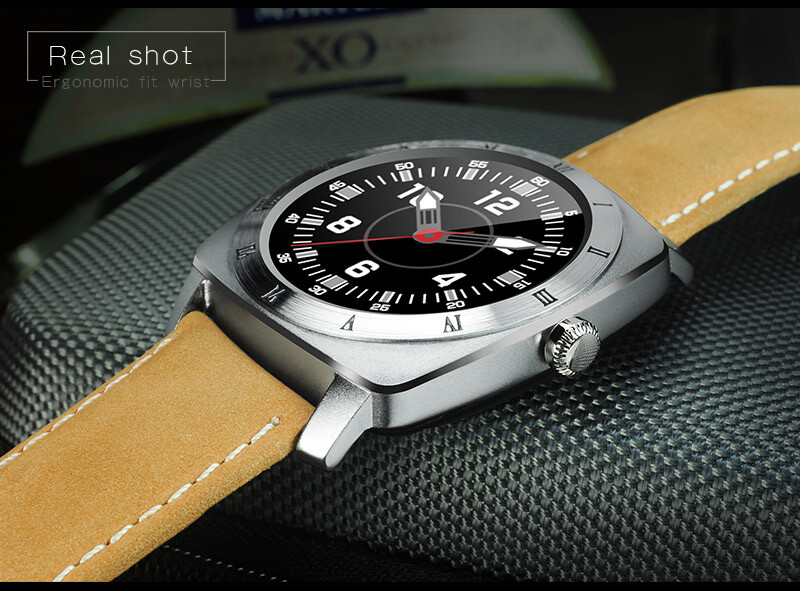 Makibes Wear HR MTK2502C Heart Rate Monitor Smart Watch Bluetooth 4.0 Gesture Control Siri Function For Android iOS - Black