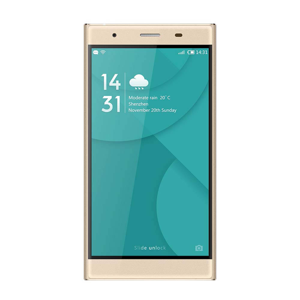 [HK Stock]DOOGEE Y300 5.0inch IPS HD 4G LTE Android 6.0 Smartphone 64-Bit MTK6735 Quad Core 2GB RAM 64GB Storage 13.0MP 5.0MP OTG - Gold