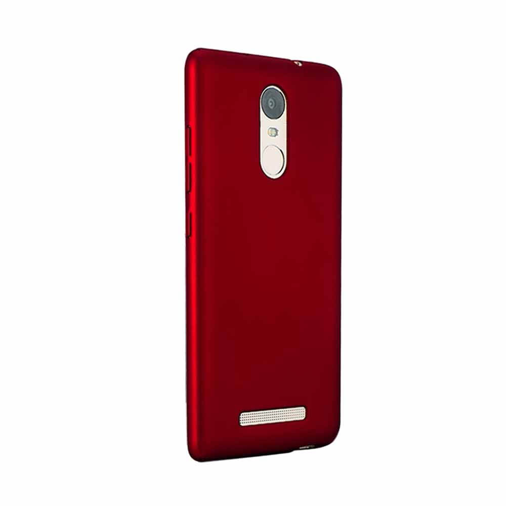 Back Case For Xiaomi Redmi Note 3 Ultra-thin Silky Smooth Protective Phone Cover Back Shell - Red