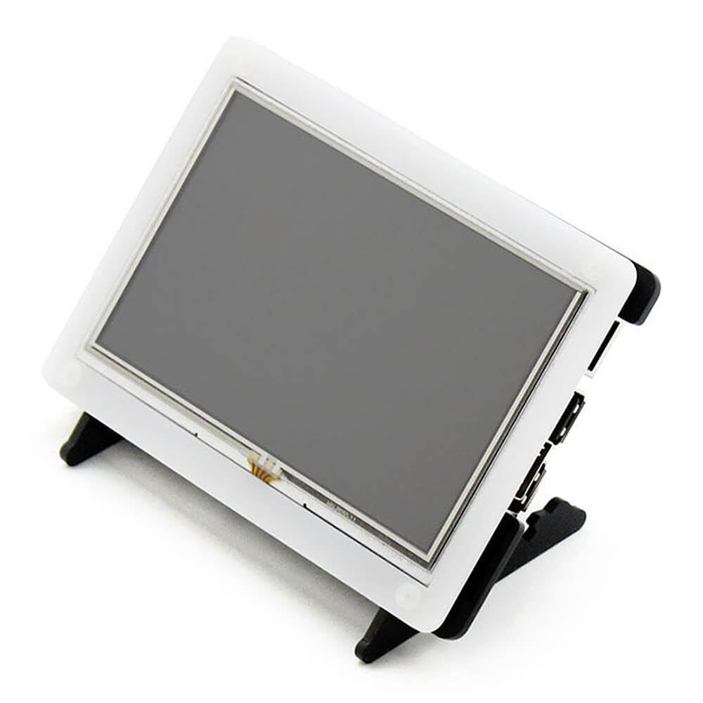 Raspberry Pi 3 Model B 5inch HDMI LCD (B) Bicolor Case 8GB Micro SD Card