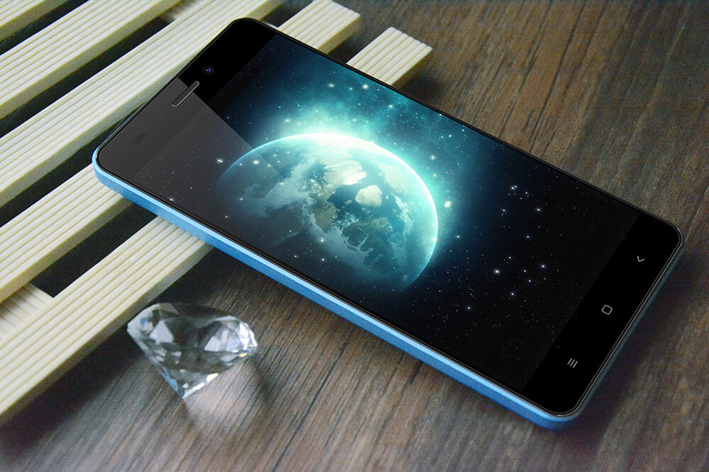 [HK Stock]OUKITEL C3 5.0 Inch HD Screen Android 6.0 MT6580A 3G Smartphone 1GB RAM 8GB ROM Quad Core 1.3GHz 8.0MP Camera WIFI GPS - Blue