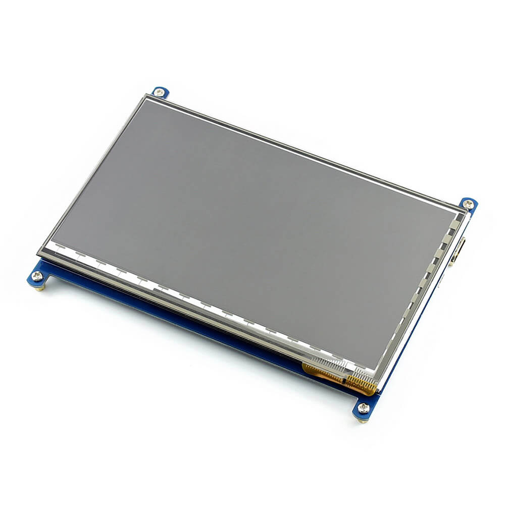 Raspberry Pi 3 Model B + 7inch HDMI LCD (C) + Bicolor Case + 8GB Micro SD Card + Power Adapter