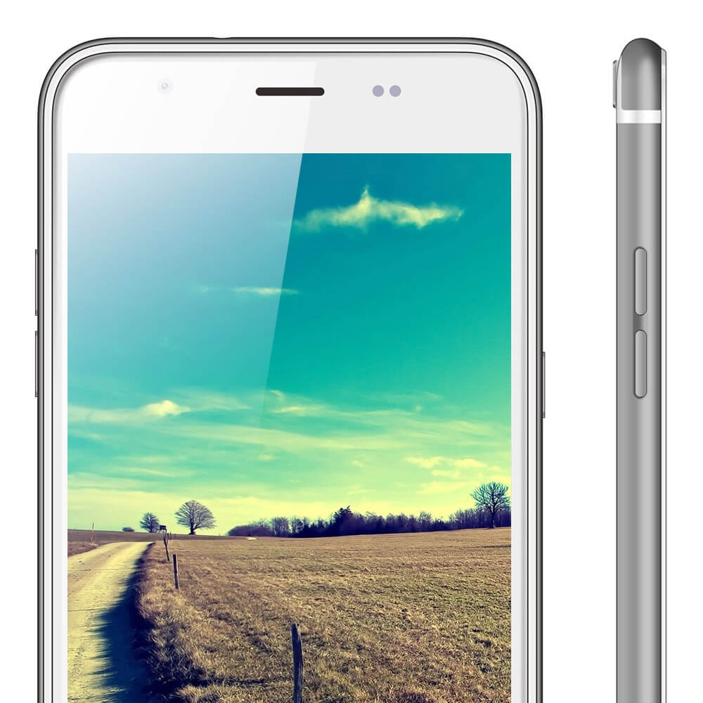 Blackview Ultra Plus/A6 Plus 5.5inch 4G LTE HD Android 5.1 Smartphone 64-Bit MT6735 Quad Core 2GB RAM 16GB ROM 5.0MP 13.0MP 3180mAh OTG - Silver