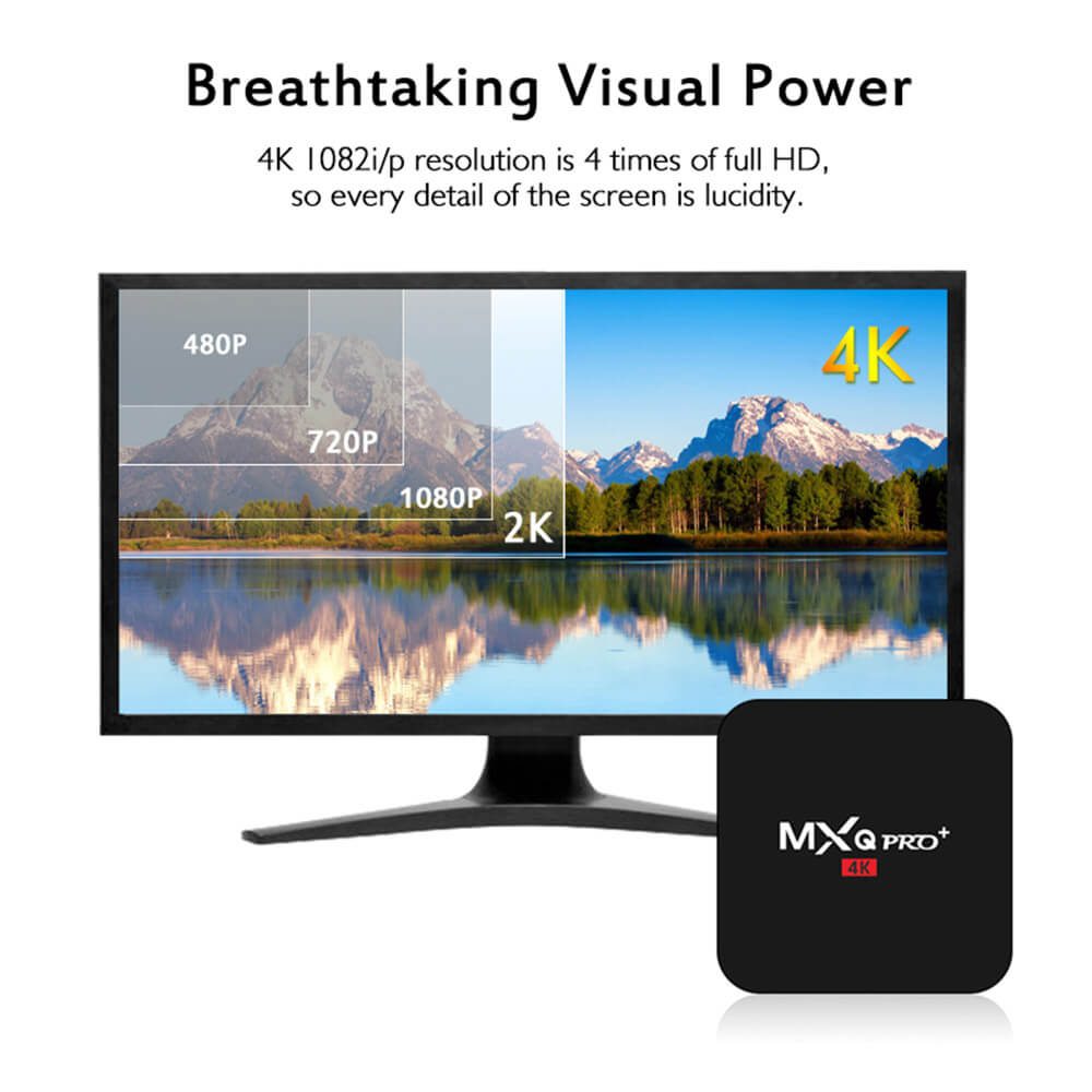 [Spain Stock]MXQ PRO+ Amlogic S905 2G/16G KODI TV BOX 5G WIFI 1000M LAN Bluetooth4.0