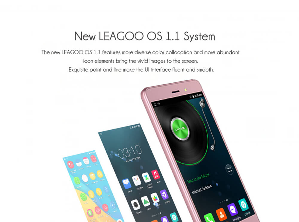 [HK Stock]LEAGOO Z1 4.0 Inch Android 5.1 3G Smartphone MT6580M Quad Core 1.3GHz 512MB RAM 4GB ROM 2.0MP+3.0MP Camera - Gold