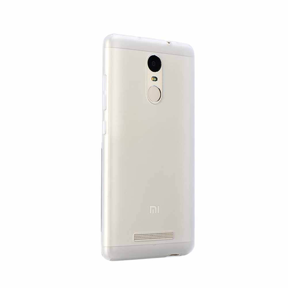Back Case For Xiaomi Redmi Note 3 Ultra-thin Silky Smooth Protective Phone Cover Back Shell - White