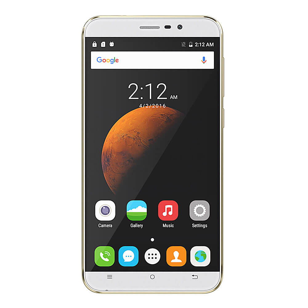 [HK Stock]CUBOT DINOSAUR Smartphone 5.5inch IPS HD 4G FDD-LTE Android 6.0 3GB 16GB MTK6735A Quad Core 4150mAh Battery Utra-thin OTG Hoknot - White