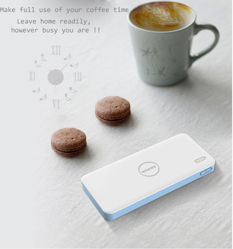 Original ROMOSS PB10S Qualcomm Quick Charge 2.0 10000mAh Dual USB Two Way Quick Charge Li-polymer Power Bank Mobile Power Charge