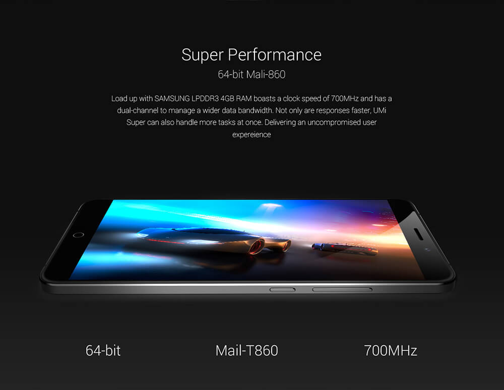 [HK Stock][Package B]UMI Super 5.5inch FHD Android 6.0 MTK6755 Octa core 2.0GHz 4GB RAM 32GB ROM Smartphone(Gray) + Back Case(Transparent) + Tempered Glass
