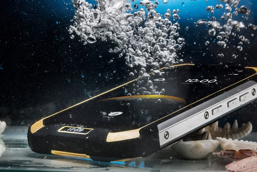 Blackview BV6000 4.7inch HD IP68 Waterproof Shockproof Scratch-proof Rugged Phone MT6755 Octa Core Android 6.0 3GB 32GB 13.0MP NFC Fast Charge - Black