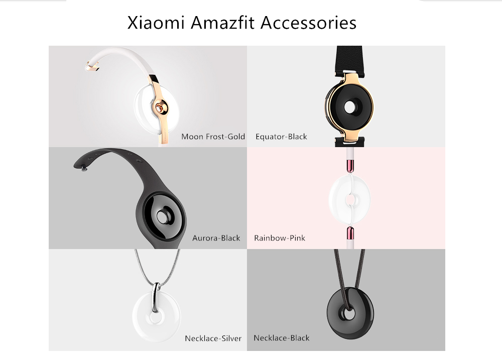 Original Xiaomi Amazfit Smart Mi Bracelet Replacement Necklace Strap - Silver