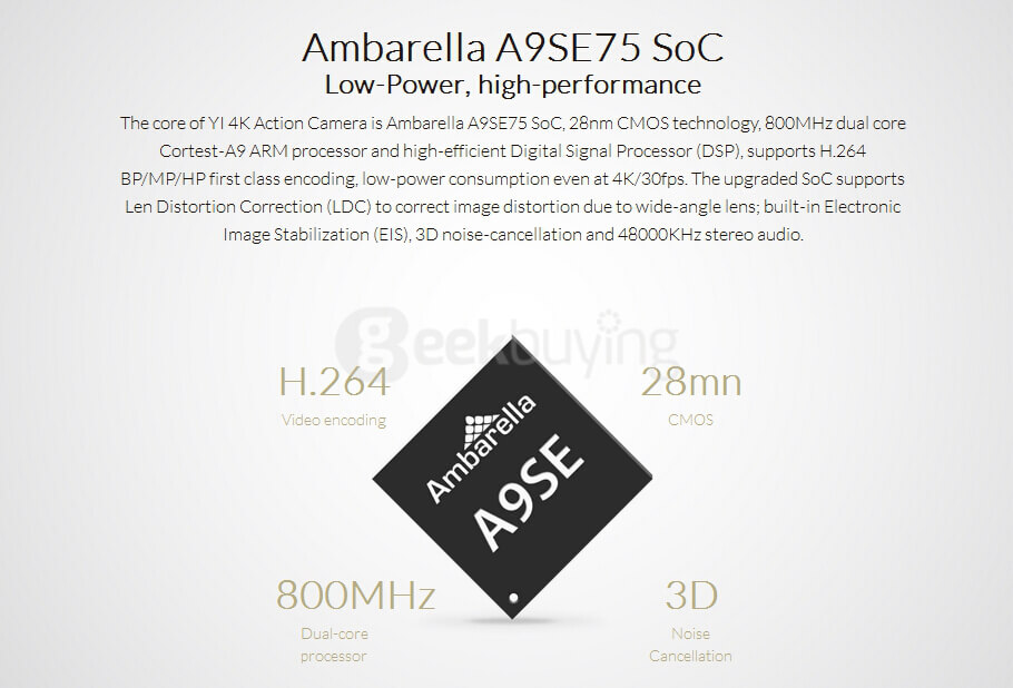 [Official International Version] Xiaoyi YI 4K Action Camera II 2.19