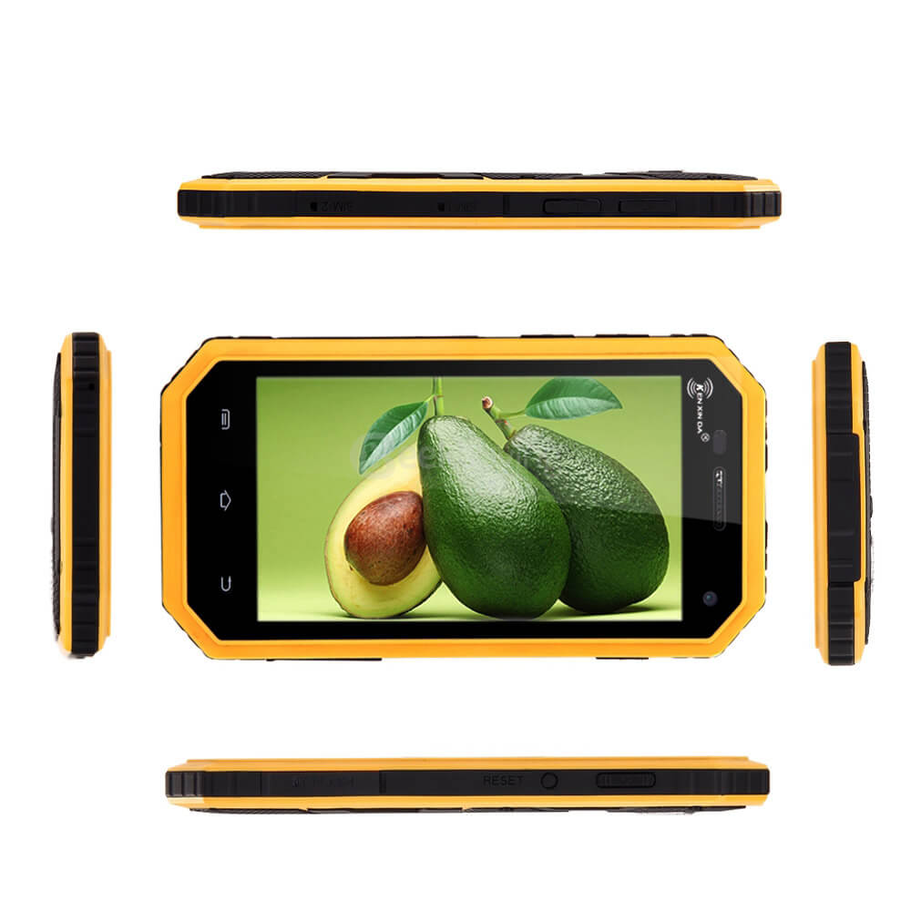 Kenxinda PROOFINGS W6 IP68 Waterproof Dustproof Shockproof 4.5inch Android 5.1 1GB 8GB Rugged Smartphone MT6735 Quad Core 2.0MP+5.0MP WIFI GPS 2600mAh  - Yellow