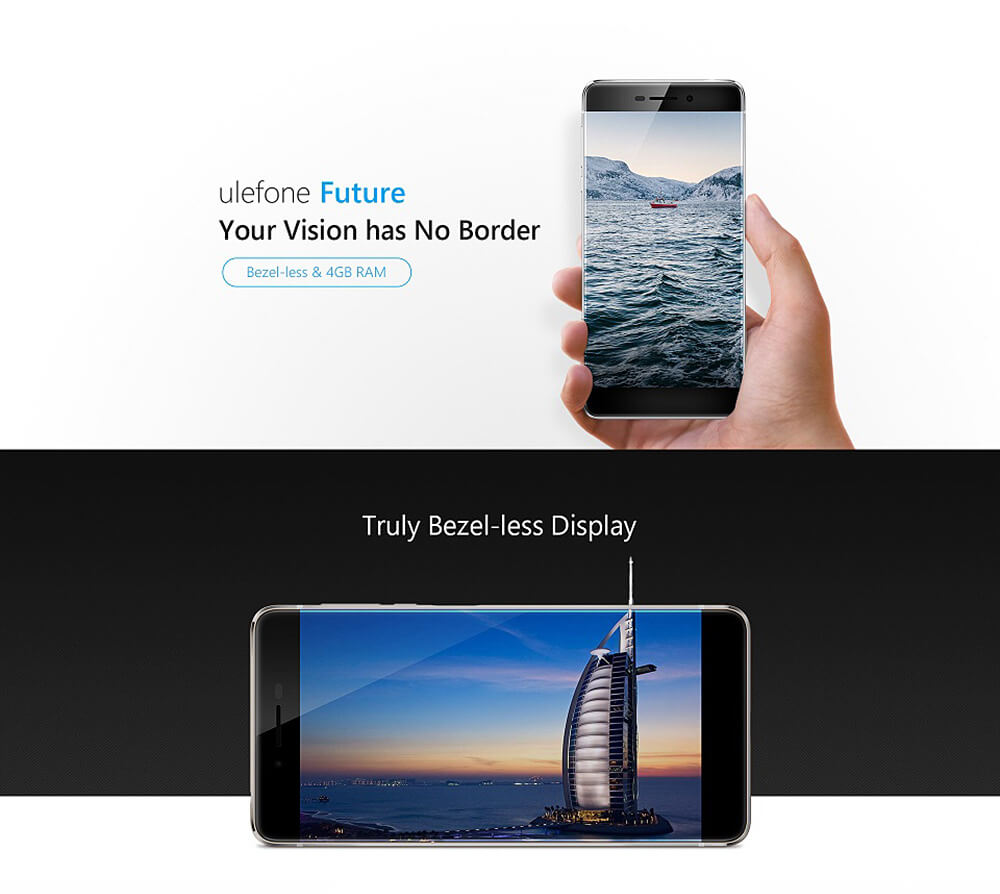 [HK Stock]Ulefone Future 5.5inch FHD 4G Android 6.0 MTK6755 Smartphone Octa Core 4GB RAM 32GB ROM 16.0MP Touch ID Type-C OTG Fast Charge - Golden
