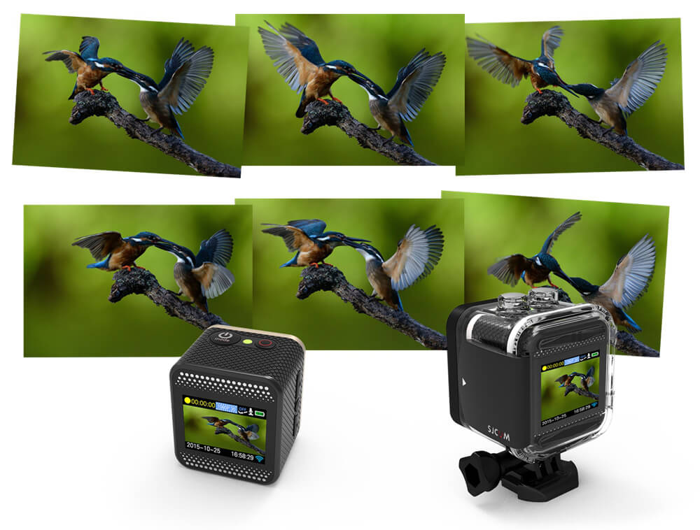 SJCAM M10 WiFi Mini Cube 12MP 1080P Novatek Sports Camera Standard Version 1.5 Inch 170 Wide Angle Lens HD Camcorder Car DVR - White