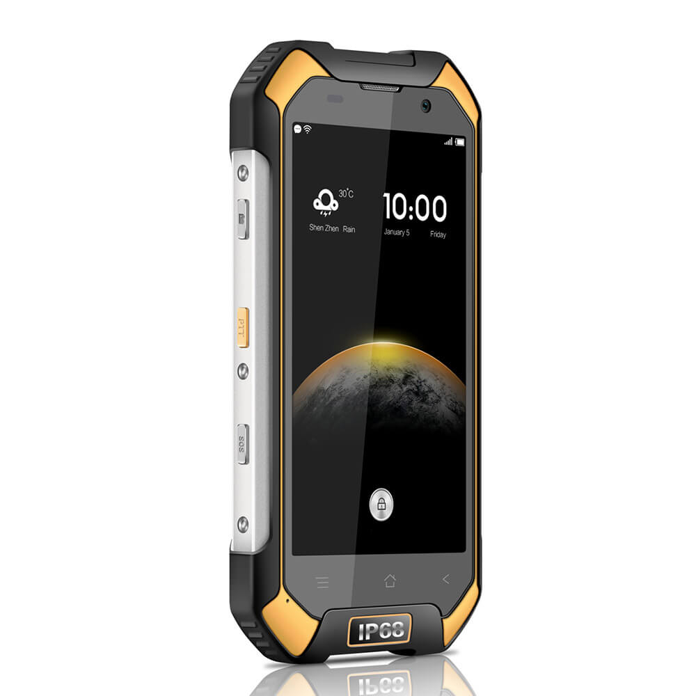 Blackview BV6000 4.7inch HD IP68 Waterproof Shockproof Scratch-proof Rugged Phone MT6755 Octa Core Android 6.0 3GB 32GB 13.0MP NFC Fast Charge - Yellow