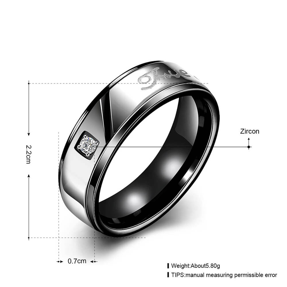 TGR100A10 Stainless Steel Male Ring Size 10